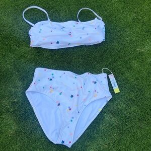 Summersalt Oasis Bikini Top and High Leg High Rose Bottom